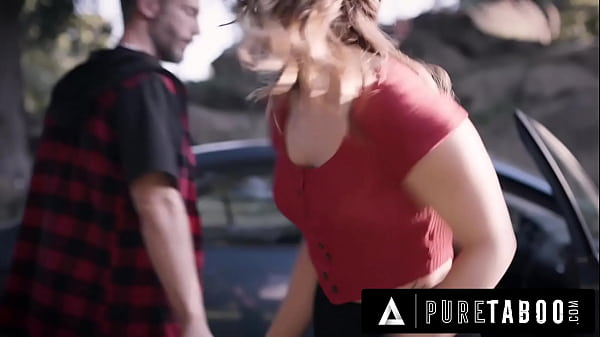 She gets fucked on the side of the road 