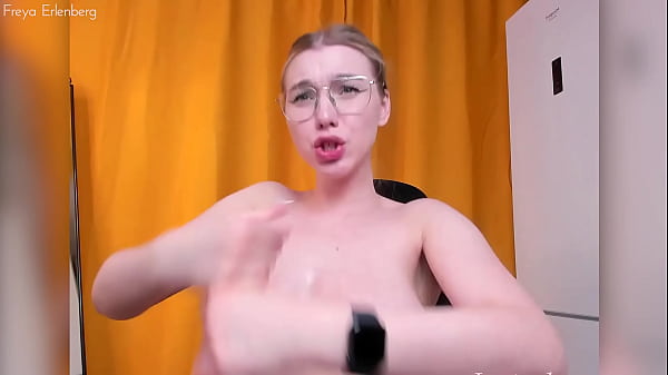 Sensitive blowjob and handjob from a polite girl freya erlenber 