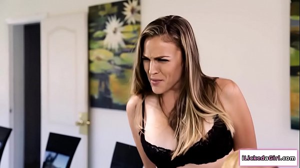 Busty babe licks her_secretarys pussy