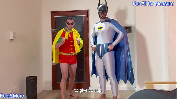 Batman and robin arent caped crusaders they are obedient mindless get pleasure and enjoy this hot video 