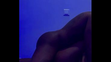 Slow raw missionary thick dick in a tight wet petite ebony pussy