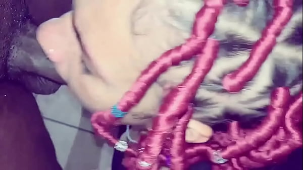 Hot_Ebony Babe With_Freckles Blows My Black Cock! (POV)