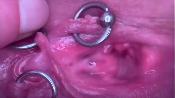 Extreme close up pee and my pierced pussy and clit compilation 4 videos