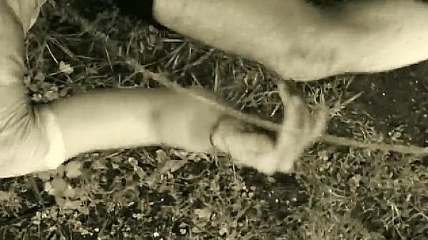 Group piss and cum shower in park 