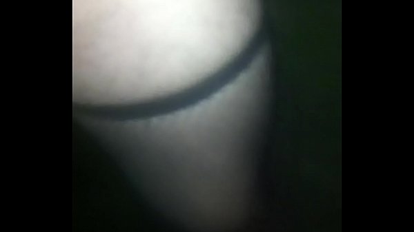 In the wood only with g string and fishnet stockings