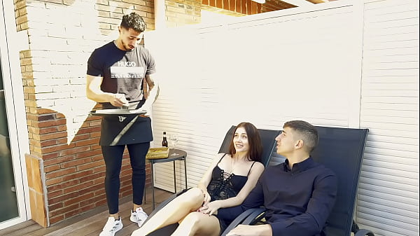 Mary rock playing with two stallions