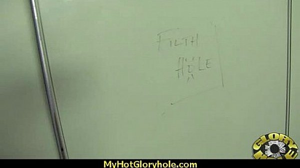 Hot babe comes back for dick at gloryhole 20 