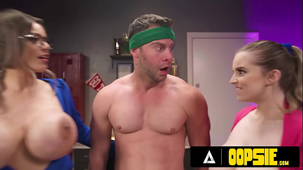 Big boobs baddies share athlete's big dick