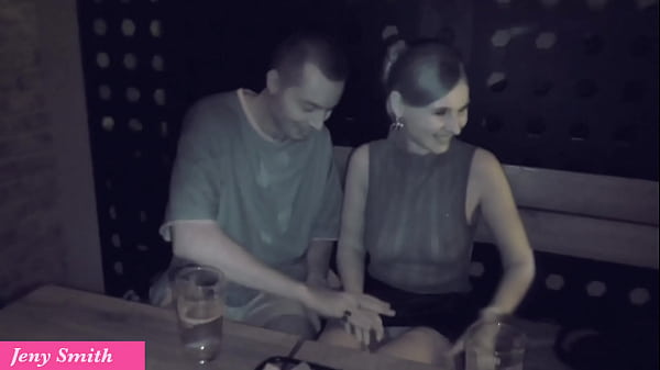 Jeny smith with a guy in a nightclub