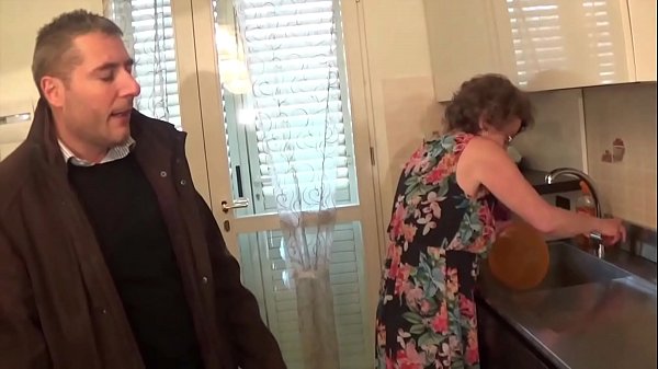 Horny granny enjoys with y man