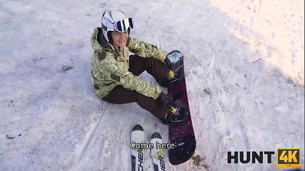 HUNT4K.When Husband is Loser, Wife Fucks any Skier