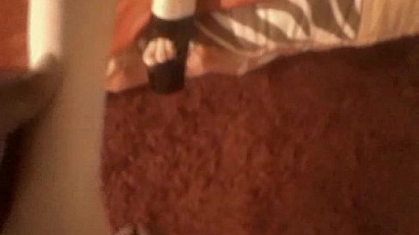 Hot footjob with high heels 