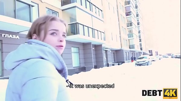 DEBT4k. Seductive lassie with perfect body sells it for good money 