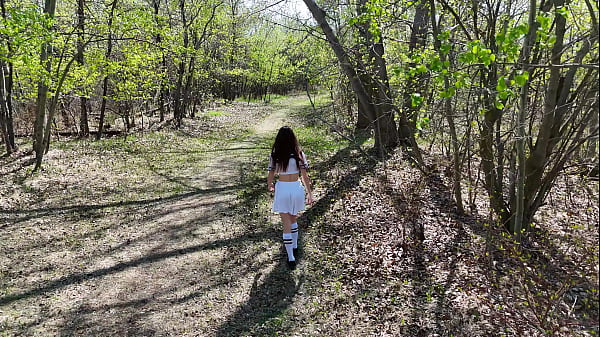 Young angler girl went to fish after school 