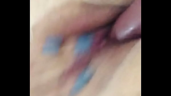 masturbating my pink pussy with_the dildo I got all_luscious