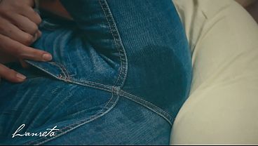 Messy Squirting On Hollister Jeans. Wet Crotch thumbnail