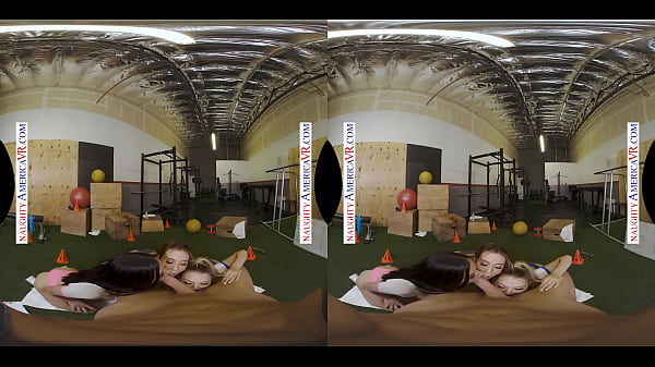 NaughtyAmericaAiden Ashley Jazmin Luvand Lily Larimar surprise theirpersonal trainer with their 3 wet pussies