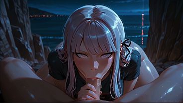Moonlit Seduction: The Night His Big Cock Became My Starry Sky And Filled My Tight Ass With Cum - [ai] thumbnail