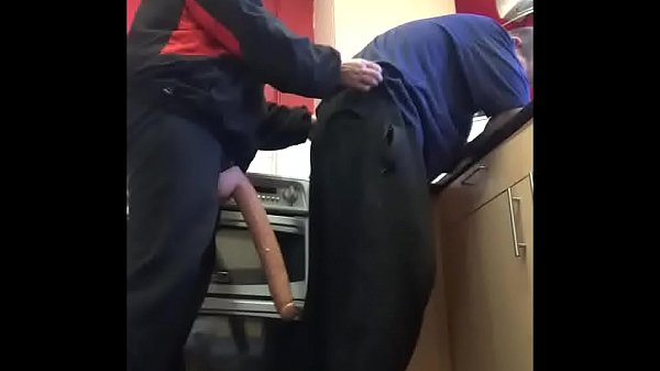 Play MP4 - bisexual guy films himself getting his ass pegged with a large dildo by masked girlfriend in the kitchen