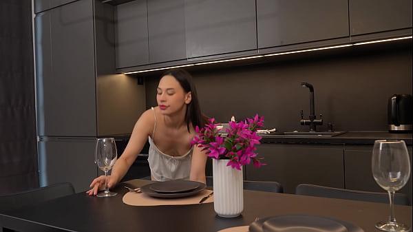 Banging my one night stand&rsquo;s wet cunt in kitchen before breakfast starts 