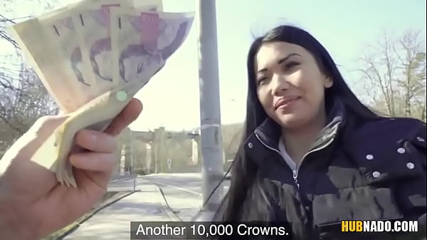 Brunette cutie_Alina Crystall gets fucked on the street