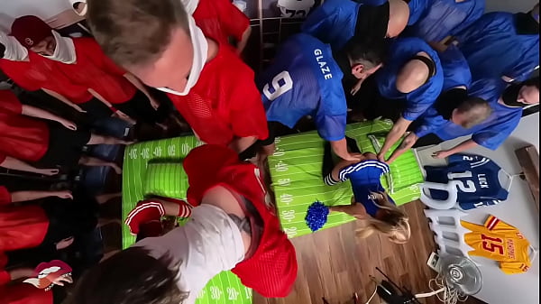 Behind the scenes football gangbang 
