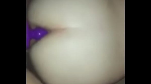 Wife takes toy and dick