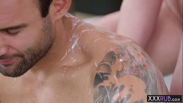 Play MP4 - Blonde petite teen in lingerie massage a new shy client