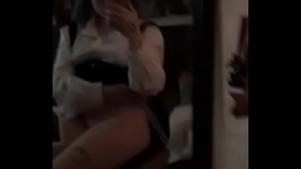 Cute girl showing herself