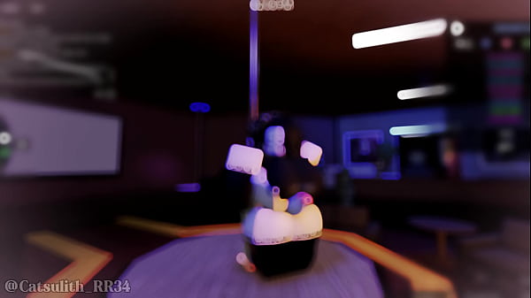 Roblox slut gets fucked in a club full 