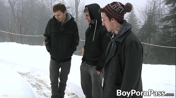 Play MP4 - Cute twinks have a threeway in the cabin after taking a walk