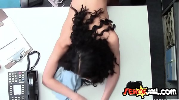 Petite shoplifter teen agreed to have hardcore sexwith horny security_officer.