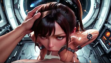 Yoghurt Party: Glossy Sci-fi Cyber Girl Pov (4k, Uncensored Ai Animation) thumbnail