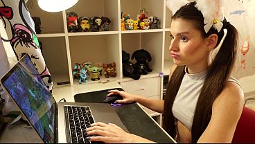 Nonton My Stepsister Helped Me Cum Again During A Computer Game thumbnail
