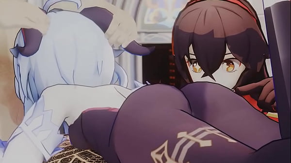 Ganyu & amber plays with big cocks 71lv