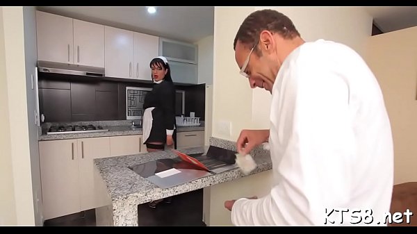 Sweet shemale attacks big pecker 