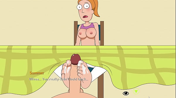 rick and morty a way back_home summer footjob