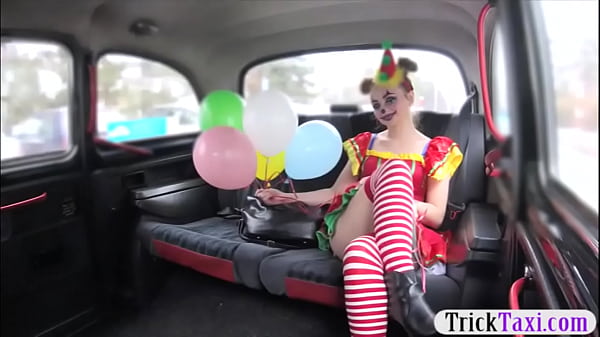Sweet girl in costume likes drivers cock