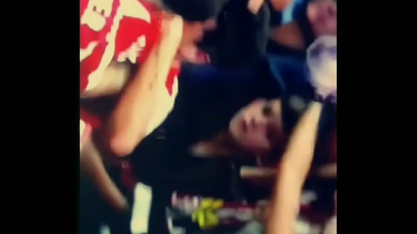 Babe soccer fan titties bouncing