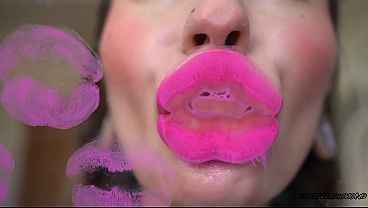 Deep Pinky Sugar Kiss   Spit Fetish Kissing 