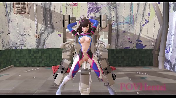 OverWatch Dva ridesa fucking machine