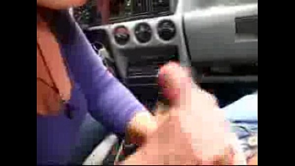 Sexy cheating wife_jerking_and sucking cockin a car