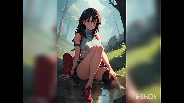 Naked hentai babes in nature 