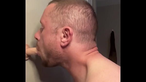 Sucking Rubber Dick On The Other Wall; And Fucking My Ass With It Too thumbnail