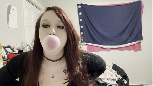 Sweet Step Daughter Blows Bubbles For The Camera thumbnail