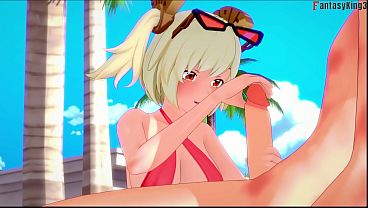 Burnice Bikini blowjob on the beach - Zenless Zone Zero | Full &amp_ Pov version on Sheer &amp_ PTRN: Fantasyking3