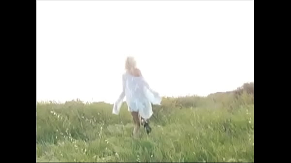 Skinny model Hailey Barnett teases in a sheer loose dress 