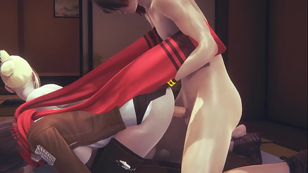 hingekino kyojin Hentai Annie_Leonhartin a threesome_with Mikasa Japanese Asian MangaAnime Game Porn