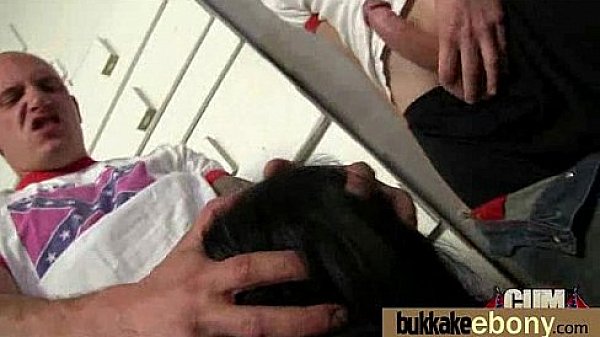 Ebony girl gang banged and covered in cum 22 