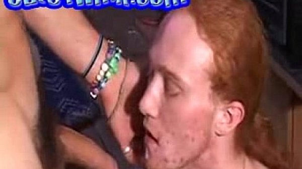 Long Haired Dude Eats Cum 